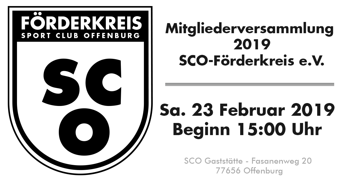 Mitgliederversammlung des Foerderkreis