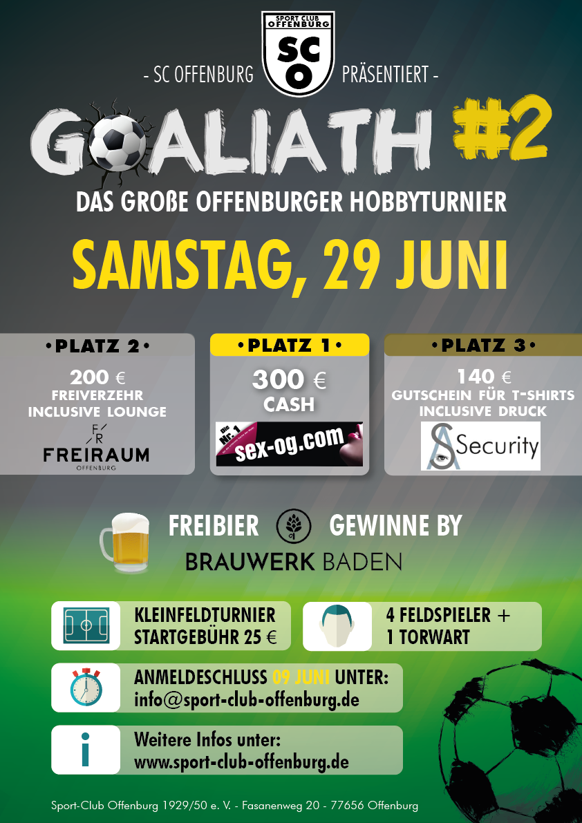 Offenburgs Hobbyturnier beim SC Offenburg