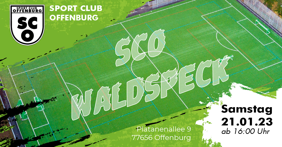 SCO veranstaltet Waldspeck am 21.1