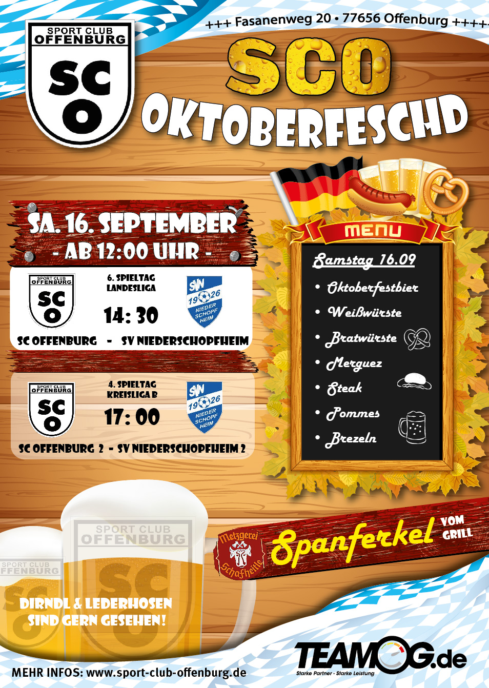 Das SCO Oktoberfeschd geht endlich in die nächste Runde